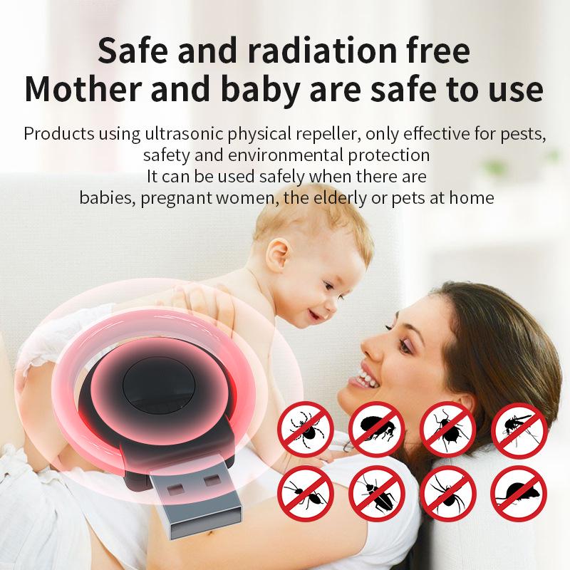 Portable USB Ultrasonic Mosquito & Insect Repellent Device