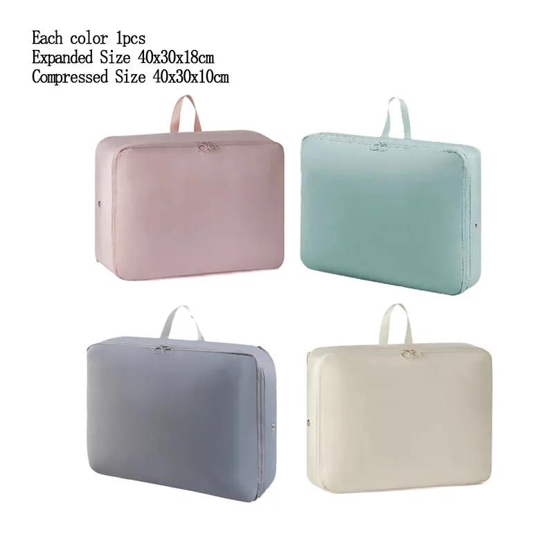 4 штнабор Компрессионная упаковка для одежды Пуховик Хлопковое одеяло Хранение Складная Большая вместимость Расширяемая сумка-органайзер 4pcs 4293₽