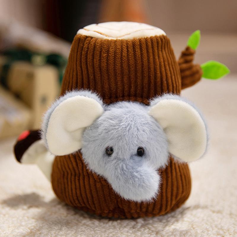 12cm Fun Bird Plush Doll Pentant Clap Ring Stand Shoulder Sparrow Parrot Pelican Raccoon Tree Nest Animal Plush Toy Home Decor
