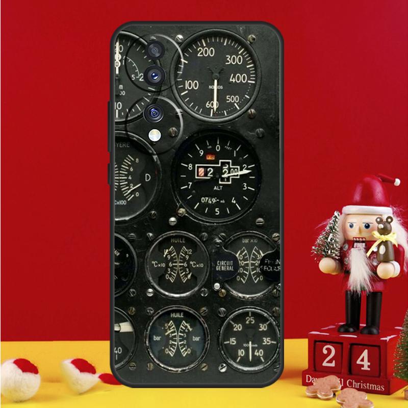 Aircraft Cockpit Dashboard Case For Honor Magic 7 6 8 Pro Honor Win X9a X9b X9c X9d X8c X8b 50 70 90 200 400 Lite Cover
