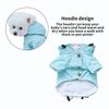Windproof Dog Hooded Raincoat Two Legged Adjustable Dog Rain Jacket with Zipper Dog Stormcoat Pet Supplies