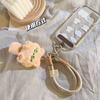 Funny Cartoon Orange Plush Cat Tail Mobile Phone Chain Cartoon Pendant Braided Belt Lanyard Hand Rope Korean Lanyard