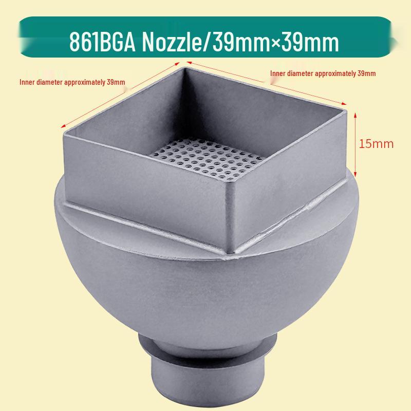 Compatible Square Nozzle for Quick 861DW Hot Air Gun - Perfect for BGA Desoldering