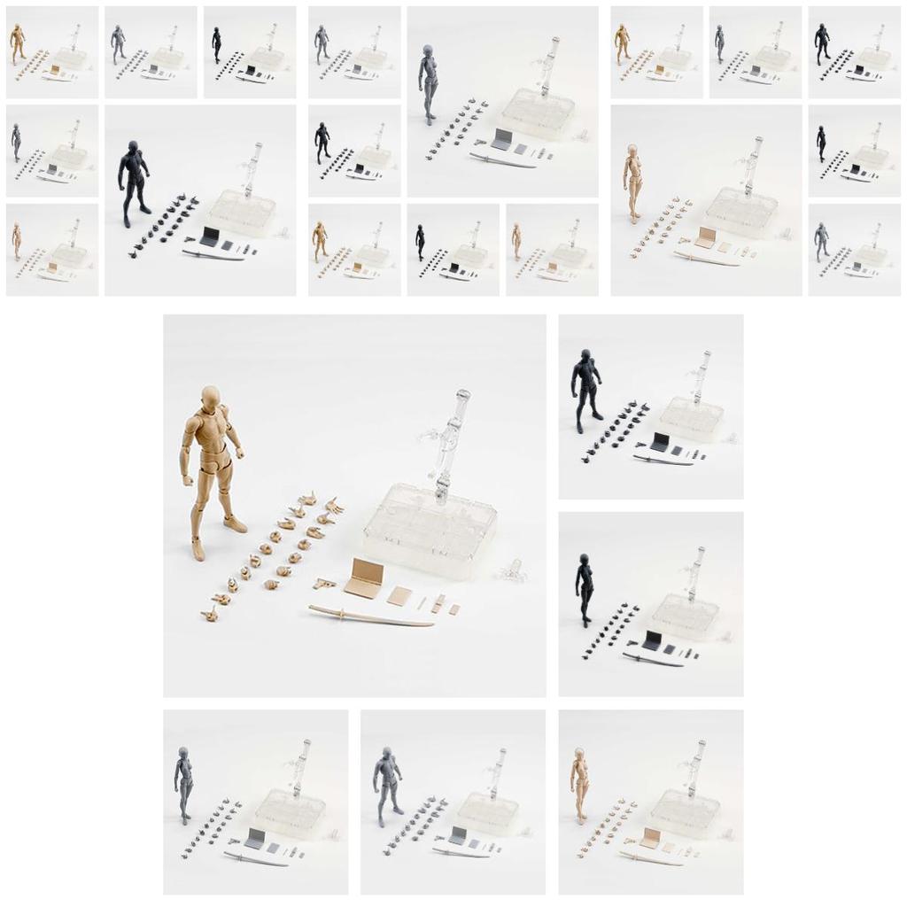15cm Höhe Kunststoff/plastisch DIY Kombinationsfigurenmodell-Set für Heimdekoration