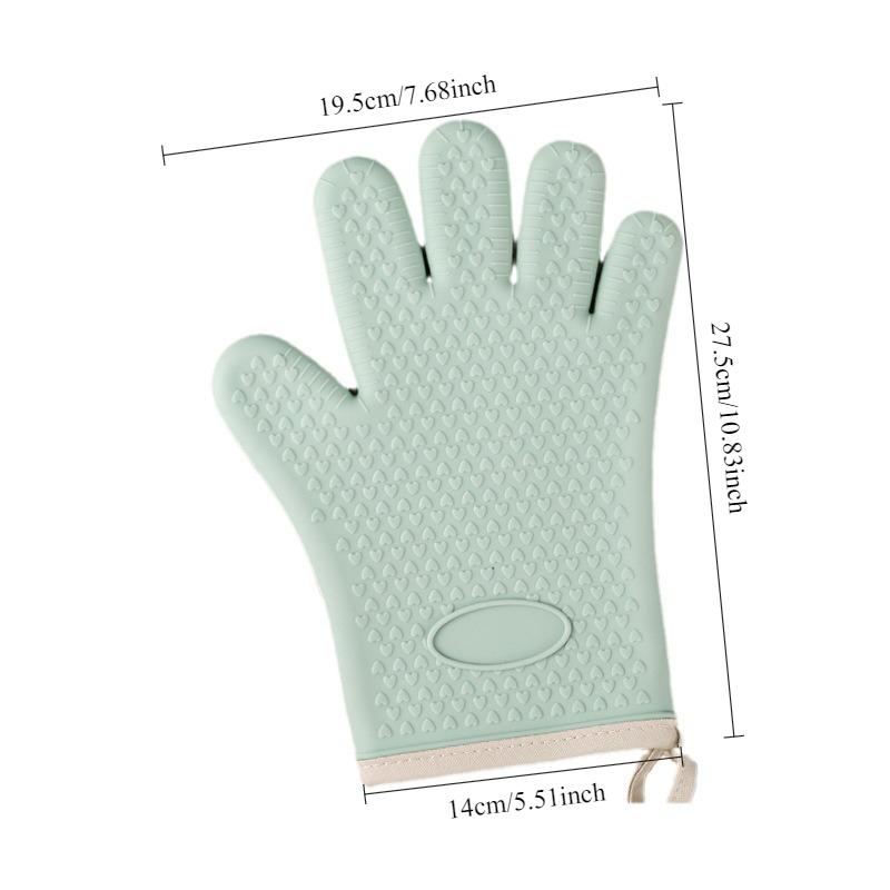 Universal Silicone Anti Scald Oven Glove Fish Shaped Thickened Insulation Gloves BBQ Mitts Tray Dish Bowl Holder Baking Supplies