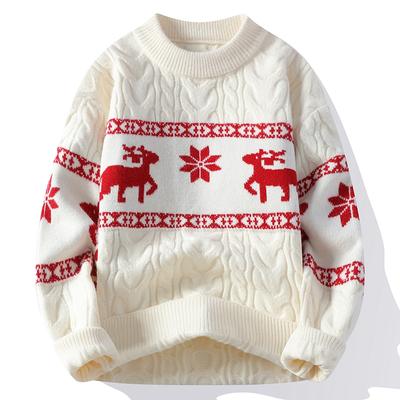 Autumn Winter Men's Casual Knitted Sweater Men Thick Warm Mens Sweaters Christmas Jumper