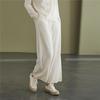 2021 Fall Wool-Cashmere Elastic Waist Loose Fit Knit Pants