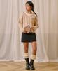 Biteoseljeu C.G V-Neck Cable Sweater - Beige