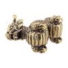 Brass Ornament Vintage Brass Delicately Crafted Desktop Dragon Hard Texture Home Crafts Desk Animal Decor 62*45mm