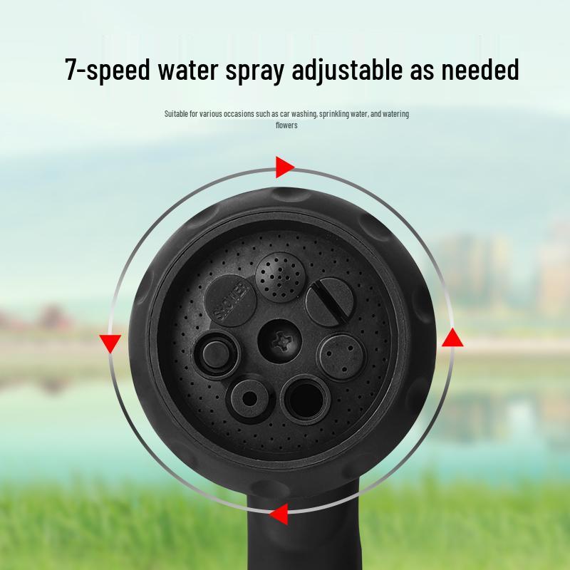 Adjustable Metal Water Spray Gun for Cars, Gardens, & Home. Perfect for Car Wash, Watering Plants, and Household Cleaning Tasks.