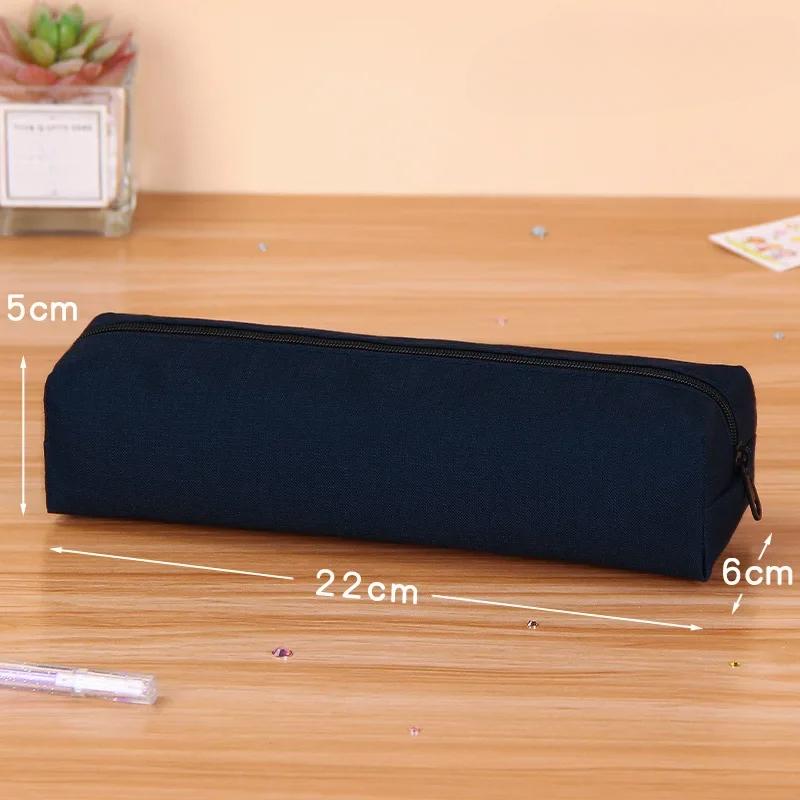 Astuccio portapenne resistente Kawaii Cancelleria Astuccio portapenne di grande capacità Forniture scolastiche Astuccio portapenne Colore unito Cancelleria coreana