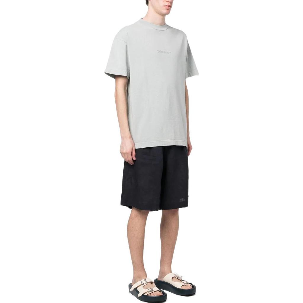 Palm Angels Reverse Logo T-Shirt 'Light Grey' Men's PMAA001S23JER0040505