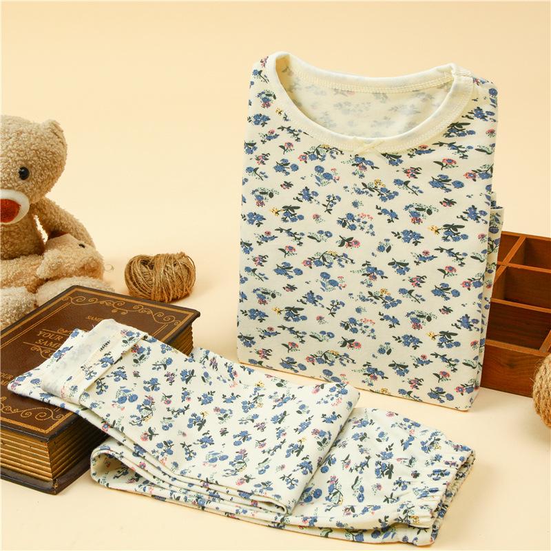Kids' Autumn Winter Warm Cotton Pajama Set: Boys & Girls