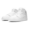 New Jordan 1 Retro Mid GS Triple White 554725-104