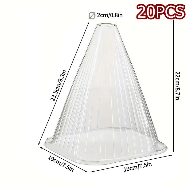 Conical Seedlings Protective Cover Plastic Plant Nursery Lid Cold Proof Prevent Birds Snails Damage Seedlings Pest Insect Proof