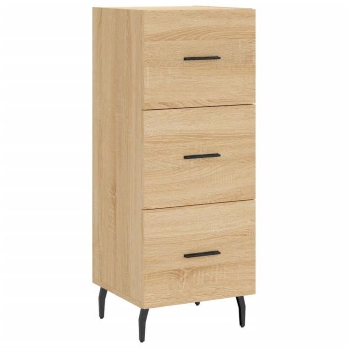 VidaXL Buffet Chêne sonoma 34,5x34x90 cm Bois d'ingénierie 828623