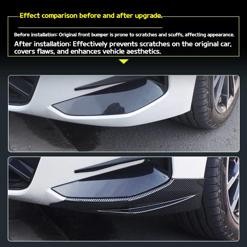 For BMW3 5 Series I3 G20 G60 2023-2025  Front Bumper Corner Protection Trim Front Lip Front Bumper Impact Bar Exterior Component