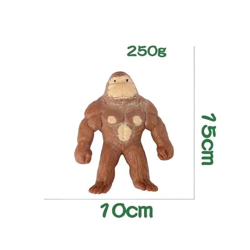 Stretchy Glue-Sand Filled Rubber Gorilla Cute Squishy Monkey Animal High-Elastic Stretchable Creative Gifts Home Decoration