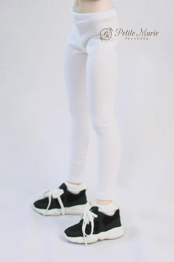 [Petite Marie] 13 MDD Compatible 910 Length Leggings White Tights Fitness Pants Leggings Daily Pants Casual Pants 40cm Doll BJD Doll Clothes [Petite