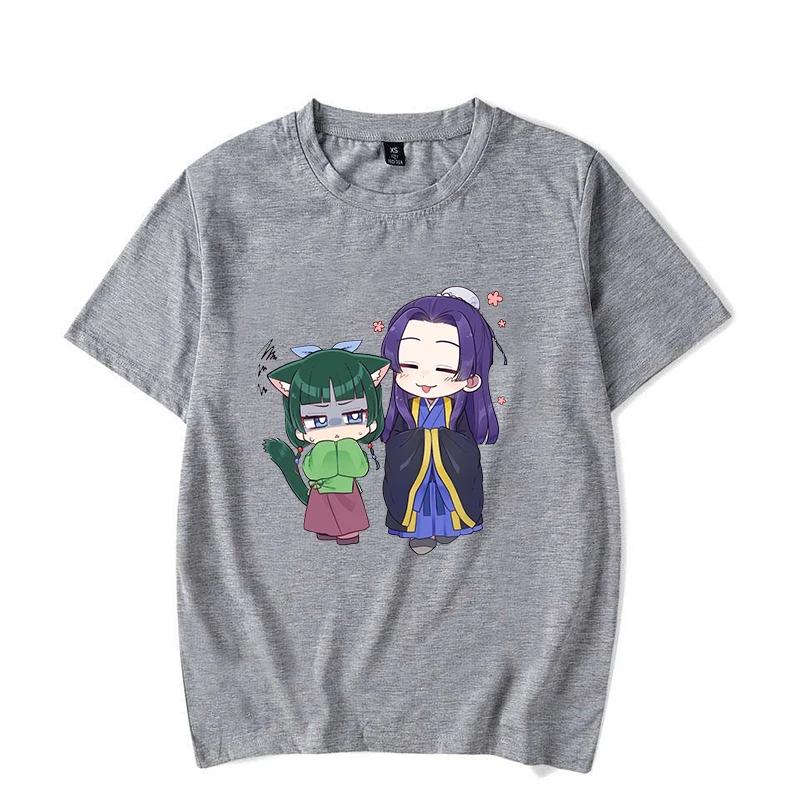 Popular Anime Pharmacist Diary Printed T-shirtsummer Fluff Print T-shirt for Womenshort Sleeves Loose Fit Shirt