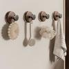 Saugnapfhaken Ohne Bohren Abnehmbare Wandhaken Starker Halt Haken im Retro-Stil für Mäntel Handtücher Bademäntel