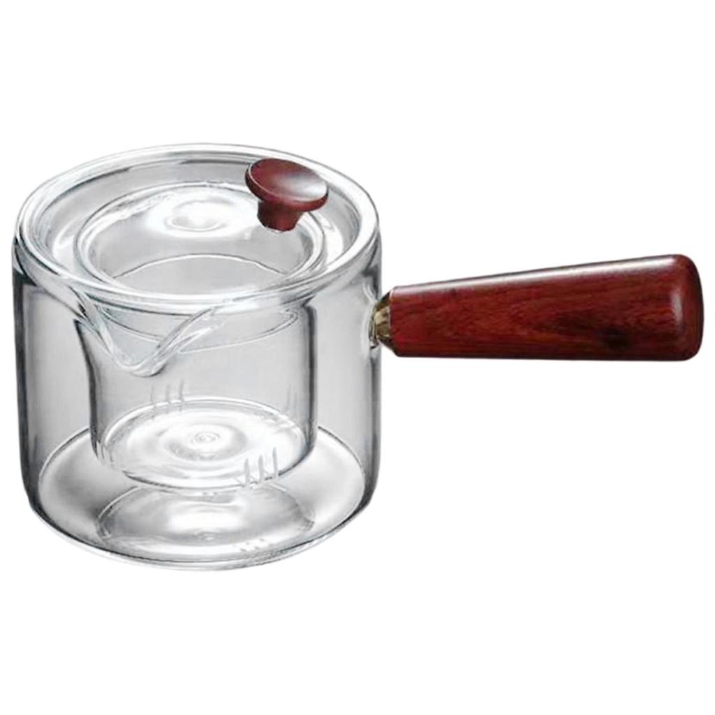2026 New Clear Glass Teapot Kettle 500ml Stove Top Safe with Lid with Loose Leaf Tea