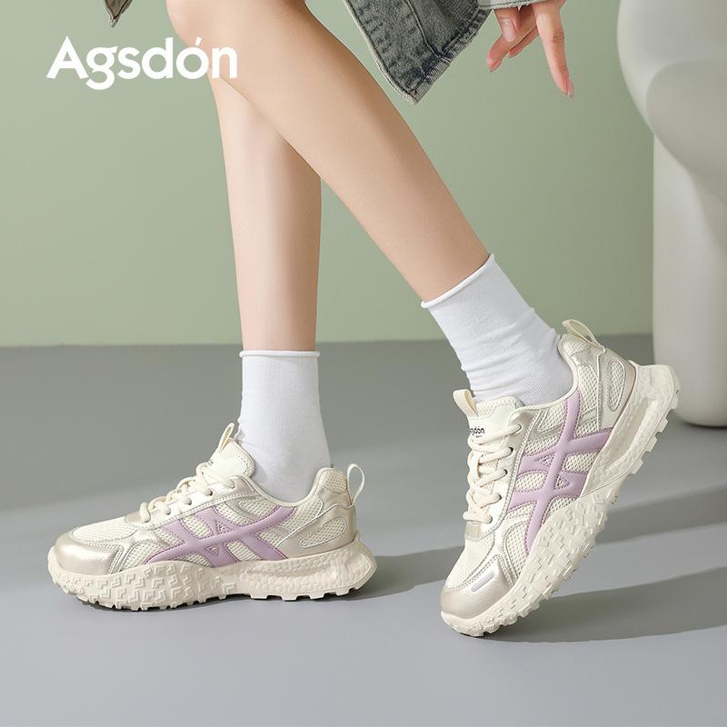 Augustus Dengde training shoes women's 2025 new autumn fashion platform dad shoes lightweight Forrest Gump casual sports shoes
