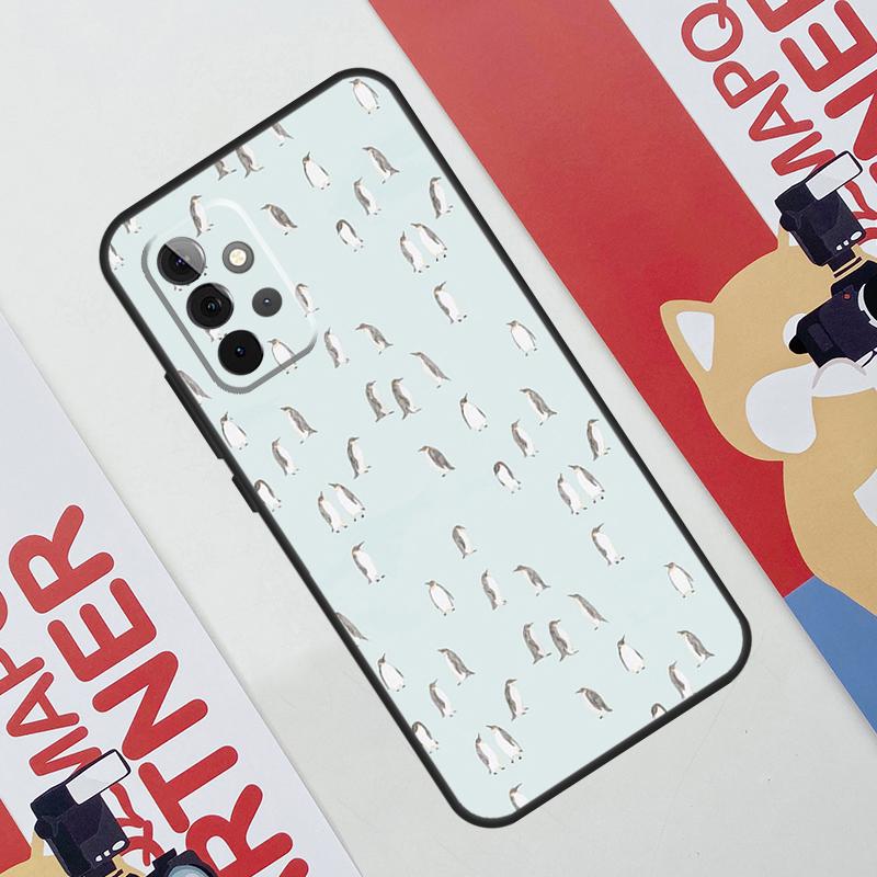 Cute Kawaii Penguin Case For Samsung Galaxy A53 A16 A26 A36 A56 A55 A35 A15 A52 A32 A12 A33 A13 A14 A34 A54 A17