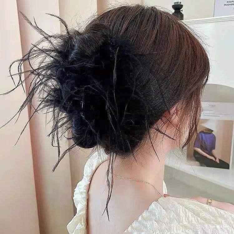 Double Sided Bow-Knot Grab Clip Hairpins Big Size Bow Velvet Hair Claws Korean Hair Clip Hair Style Accessories Fashion Barrette
