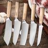 Sada kuchyňských nožů 5 kusů Ocelové sady kuchařských nožů Sekáček krájecí nůž Santoku krájecí nůž