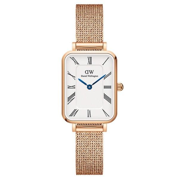 

Женские часы Daniel Wellington с квадро-римскими цифрами MELROSE и сетчатым ремешком