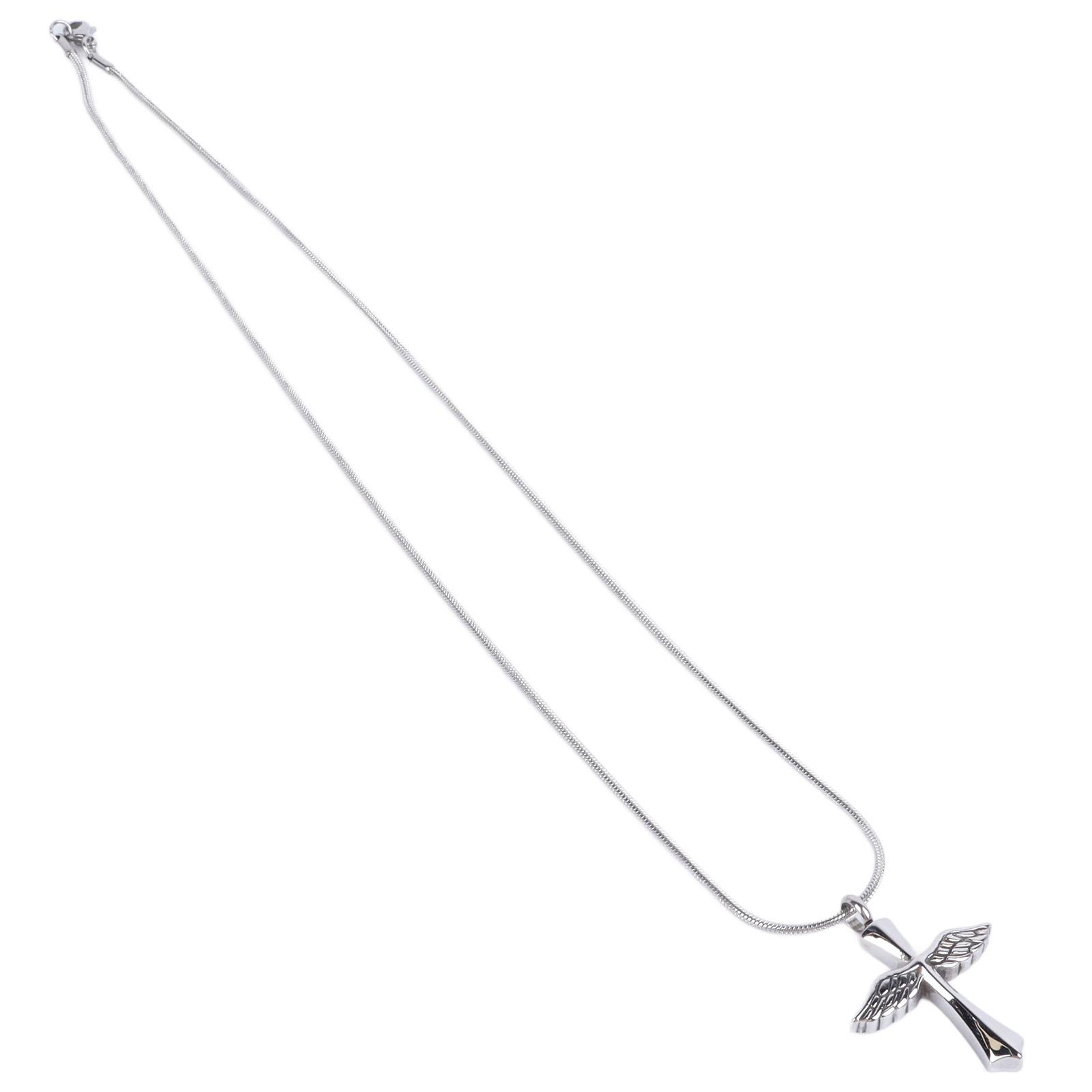 Pendant Necklace Multifunctional Adjustable Chain Length Waterproof Colorfast Cross Necklace for Women Men