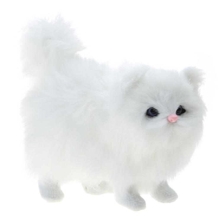 

Simulation Cat Ornament for Home Bedroom Decoration Birthday Gift Collectible