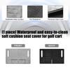 Thickened Golf Cart Seat Pad Cushion Protector Antislip Base Enhanced Frictions For EZGO Club Car Mountainous Courses