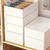 Organizador Engrosado para Ropa Interior y Calcetines: Caja de Almacenamiento con Tapa Tres en Uno