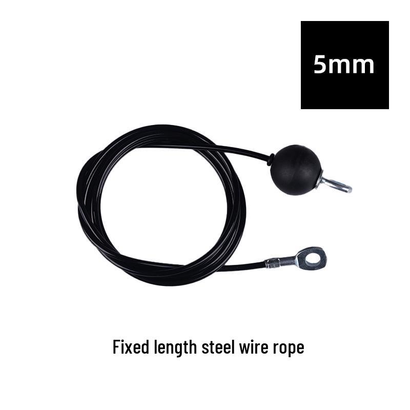 

Сделай сам шкив из стального троса с резиновым покрытием для домашнего тренажерного зала, для тяги сверху и махов 1.6m