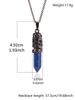 Dragon Crystals Necklace Stone Quartz Necklaces Natural Crystal Pendant Hexagonal Pendant Amethysts Jewelry for Women Men E853