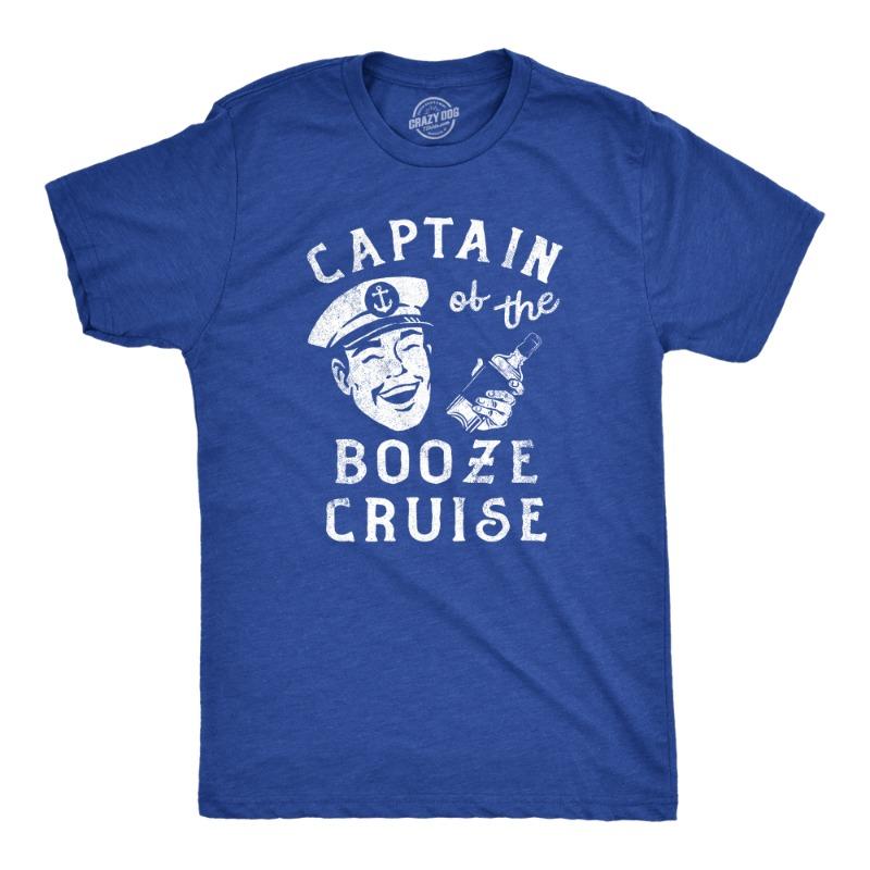 Men  of The Booze Cruise T-Shirt Funny Sailor Booze Drinker T-Shirt