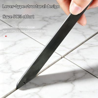 Folding Tile Grout Remover Manganese Steel Seam Hook Efficient Wall Floor Sealant Cleaner for Bathroom Kitchen Home Repair