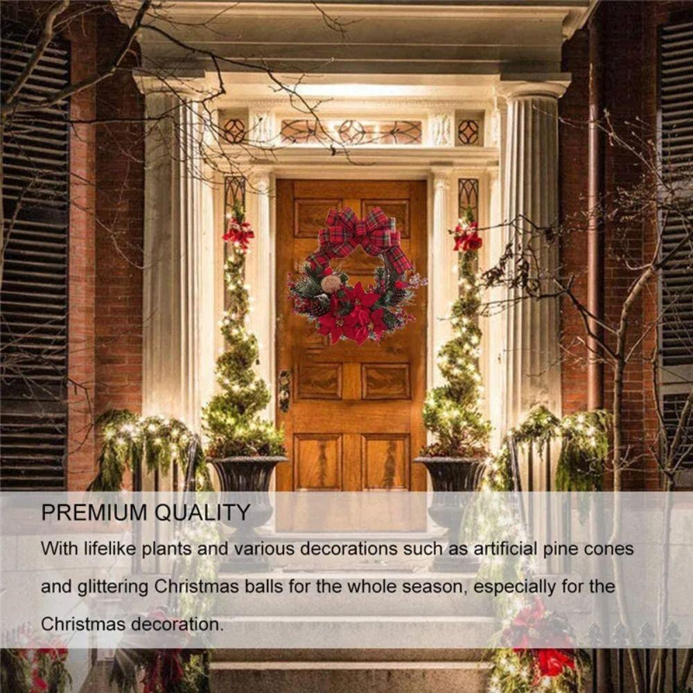 Useful Christmas Wreath Rattan Christmas Decorations Christmas Tree Accessories  Holiday