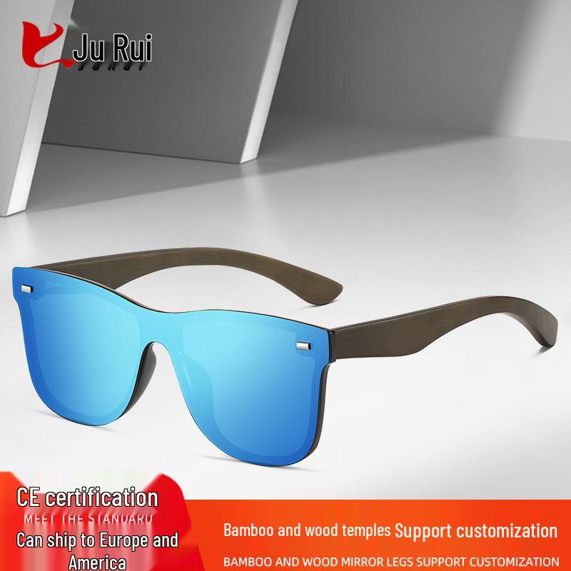 

2025 Trendy Women s Polarized Bamboo & Wood Sunglasses | One-Piece Design 61632