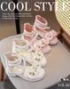 Summer 2025 Girls' Cute Princess Open Toe Sandals – Soft Sole, Perfect for Little and Big Kids At the Beach.