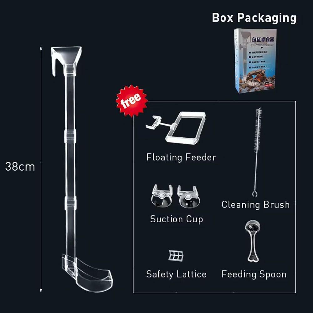 1Pcs Feeding Accessories Tools Fish Tank Feeding Tube Transparent Fish Shrimp Feeder