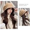 Classic Autumn Winter Plush Beret Hat Cold Prevention Leisure Bucket Hat Women Basin Cap  Vacation