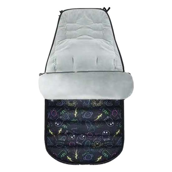 Univerzální nánožník do kočárku Vodotěsný teplý nastavitelný pohodlný lněný dětský spací pytel do chladného počasí