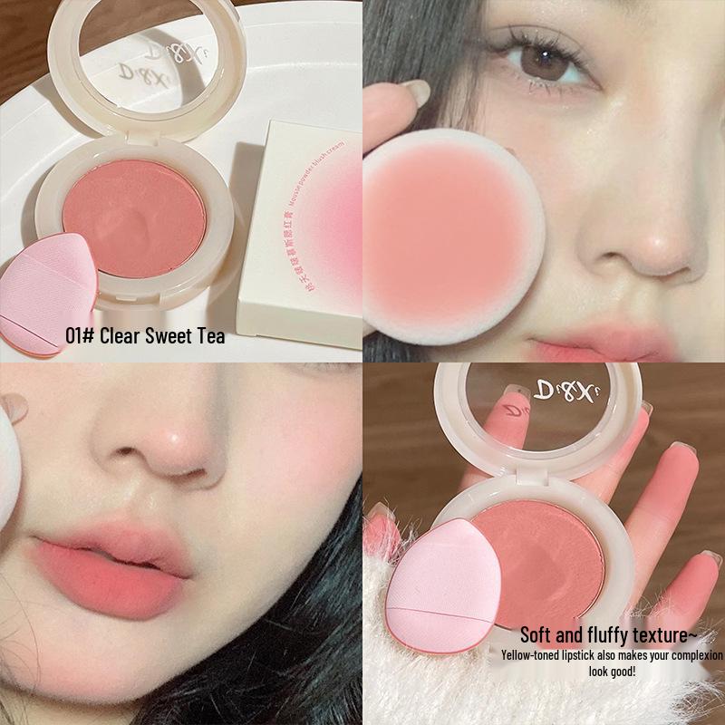 Di&Xi Peach Blossom Mousse Blush Cream - Natural Youthful Korean Style