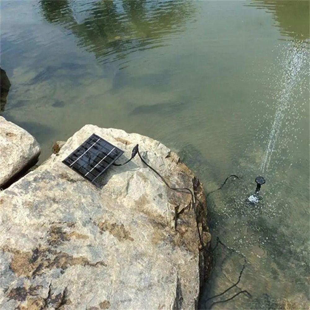 Power Panel Kit Mini Solar Panel Water Pump DC Brushless DIY Solar Fountain Pump 4 Nozzles 200L/H Solar Water Fountain Indoor