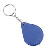 Magnifier Keychain 10X Magnification Foldable Portable Mini Magnifying Glass with Key Ring for Outdoor Reading Blue