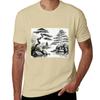 Sumi-E Lake Japanese Ink Art Landscape T-Shirt sports fans quick drying oversizeds korean fashion t shirts casual stylish