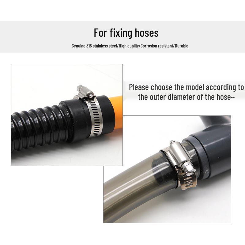 316 Stainless Steel Quick Release Hose Clamp for Pipe Fixing